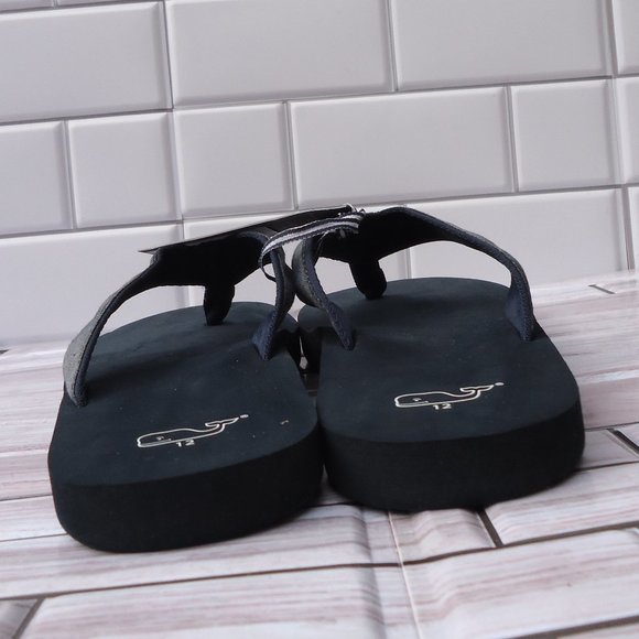 SIZE 12. Vineyard Vines Performance Thong Flip-Flop Casual Beach Sandal Canvas. main image 5